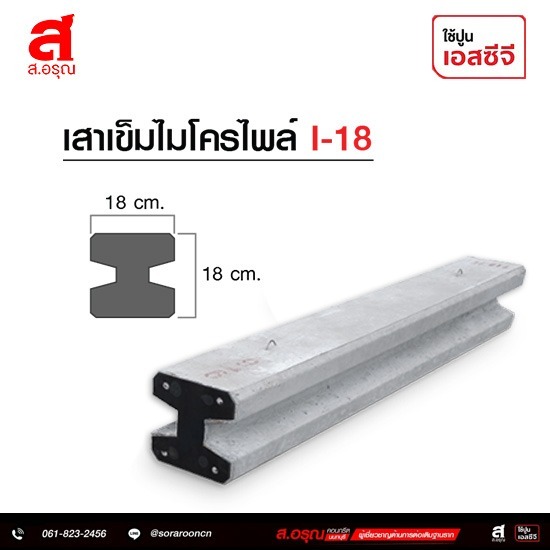 ขายส่งเสาเข็มไมโครไพล์ I-18